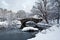 Gapstow bridge in winter