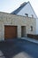 Garage door and brick entrance