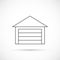 Garage outline icon