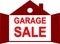 Garage Sale icon as a house