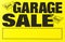 Garage sale sign