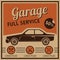 garage service. Vector illustration decorative design