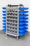 Garage shelves trolley