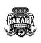 Garage, workshop, car logo, emblem. Vector illustration.