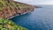 Garajau - Panoramic view city of Funchal seen from Cristo Rei in Garajau, Madeira island, Portugal, Europe. Majestic coastline