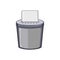 garbage cut shredder cartoon vector illustration