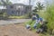 Garbage Deposited At The Side Of A Roadway In Jamaica Awaiting Collection