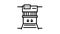 garbage factory equipment line icon animation