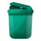 Garbage green bin icon, cartoon style