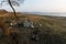 Garbage heaps on the sea beach