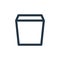 garbage icon vector from user interface concept. Thin line illustration of garbage editable stroke. garbage linear sign for use on