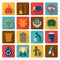 Garbage icons set