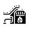 garbage incineration glyph icon vector illustration