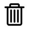 Garbage Line Style vector icon which can easily modify or edit