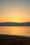 Garbage litters the beach of the Dead Sea, where people swim and float because of the high salt content