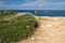 Garbage on the Mediterranean sea coastline on Northern Cyprus