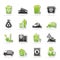 Garbage and rubbish icons