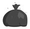 Garbage trash pack flat vector