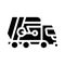 garbage truck glyph icon vector illustration