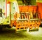 Garbage truck for litter collection vintage retro