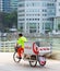 Garbage worker bicycle carriage, Singapore