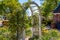 Garden arch in Windmill island gardens in Holland, Michigan