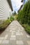 Garden Brick Paver Path Walkway with Arbor