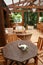 Garden cafe: outdoor dining