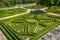 Garden in Castle Escorial at San Lorenzo near Madrid Spain