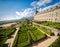 Garden in Castle Escorial at San Lorenzo near Madrid, Spain