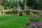 Garden in Castle Hill in Ipswich, Massachusetts, USA. U.S. National Historic Landmark