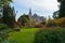 Garden and castle of Twickel in autumn, Delden