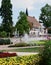 Garden, Cooling Pool and Medieval Town Hall - Germany - Black Forest