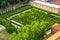 Garden in the courtyard of San Giorgio Monastery in Venice, Ital