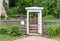 Garden door to Goethe`s garden house