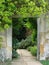 Garden doorway with path