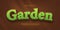 garden editable text effect
