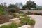 Garden entrance with pumpkins