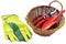 Garden equipment like gloves shovel scissors