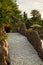 Garden exterior design - stone bridge