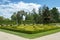 Garden in famous Baroque chateau Jaromerice nad Rokytnou