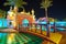 The garden of Fantasia Palace, Sharm El Sheikh, Egypt
