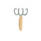 Garden fork, Trowel the mortar on white background Hand-Drawn gardening tools, spring hobby