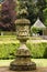 Garden fountain in Glamis Castle