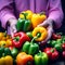 Garden-Fresh Bell Peppers: Farmer\\\'s Yield