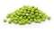 Garden Freshness: Isolated Green Peas on White Background - A Burst of Vibrant Flavor