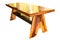 Garden furniture model wooden teak isolate on white background