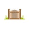 Garden Gate Fence Illustration Design