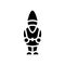 garden gnome glyph icon vector illustration