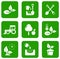 Garden green icons